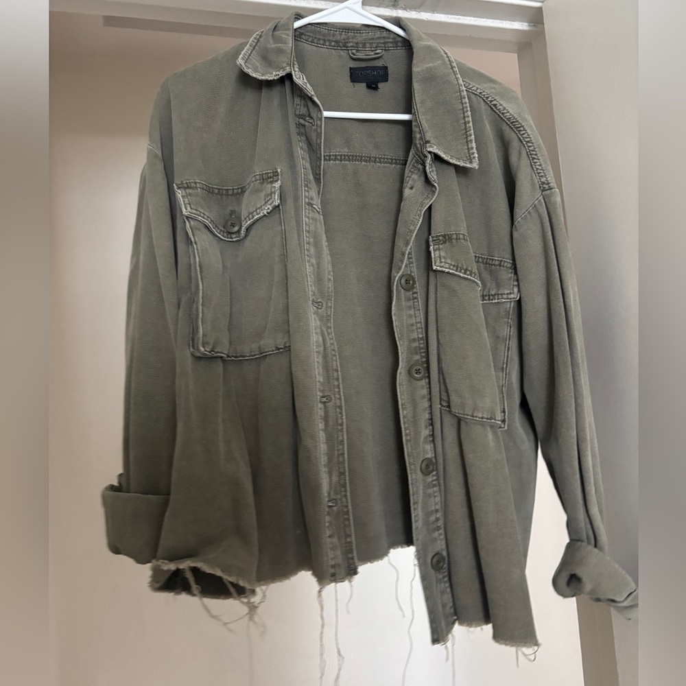 Topshop Olive Green Jacket
